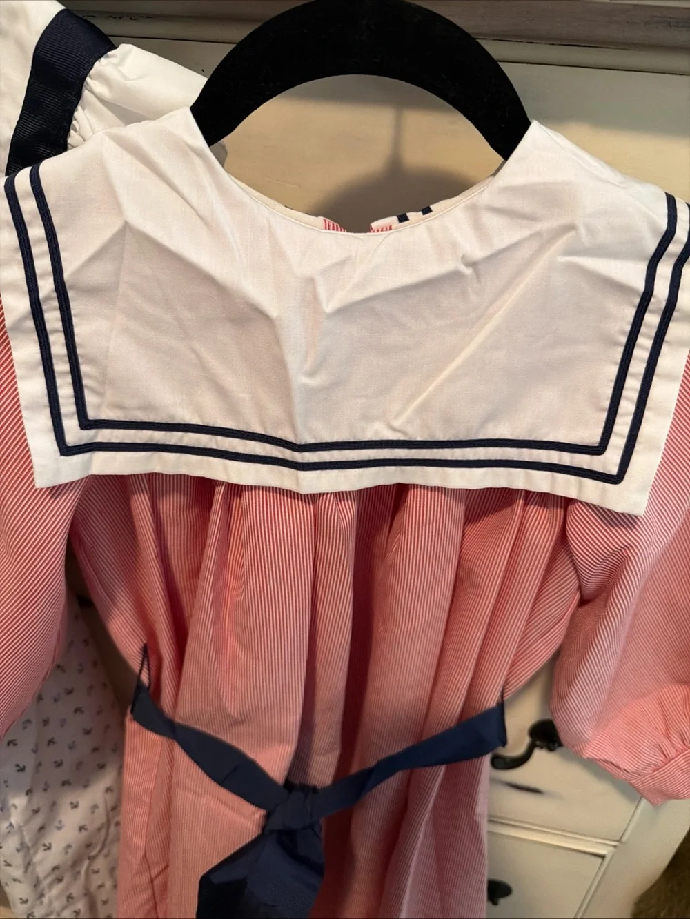 2 Vintage Girl’s Sailor Dress Anchors 70’s 80’s Made USA Monday’s Child Sir Alec